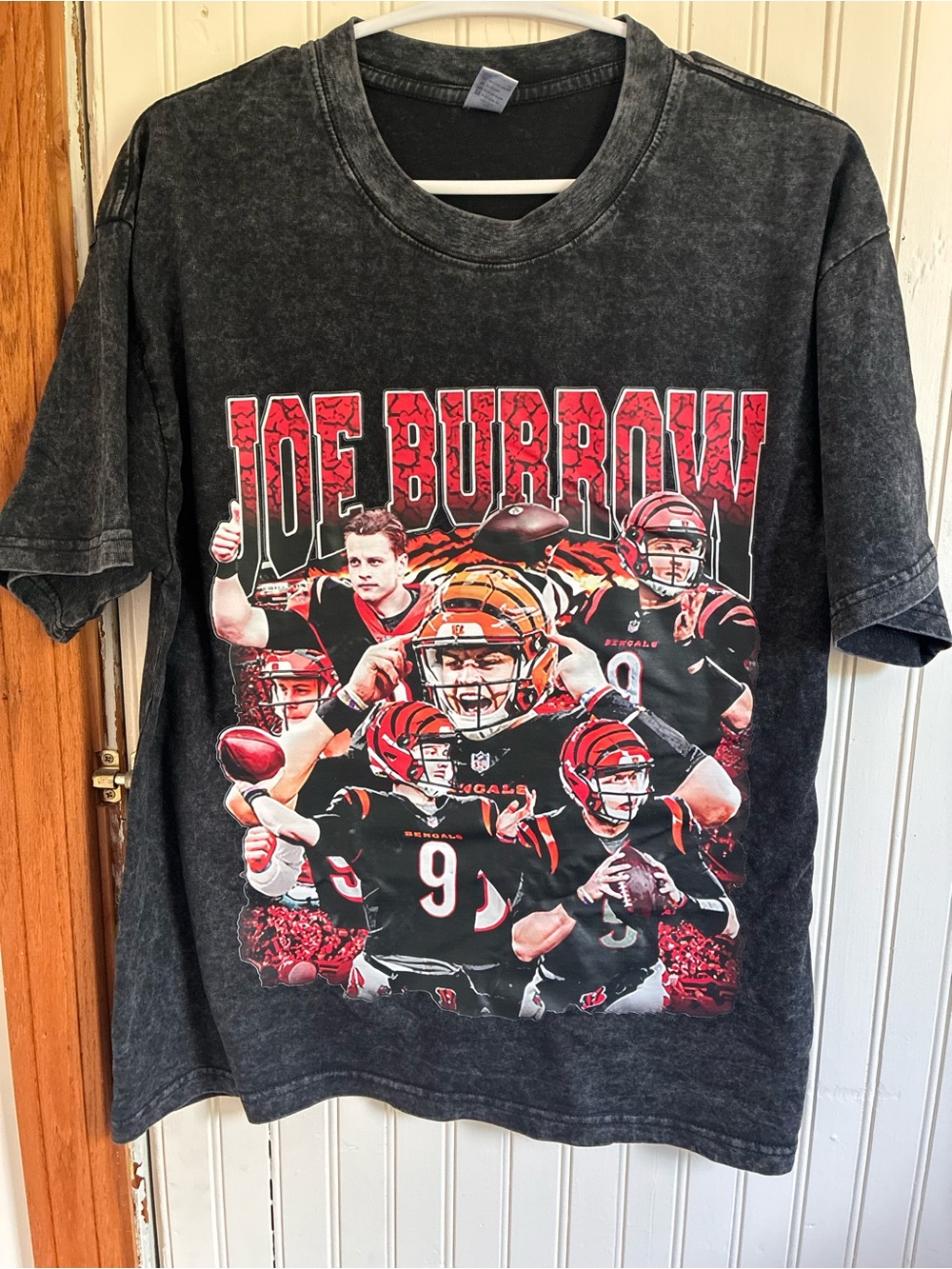 Joe Burrow Graphic Tee - Black and Red Shirt